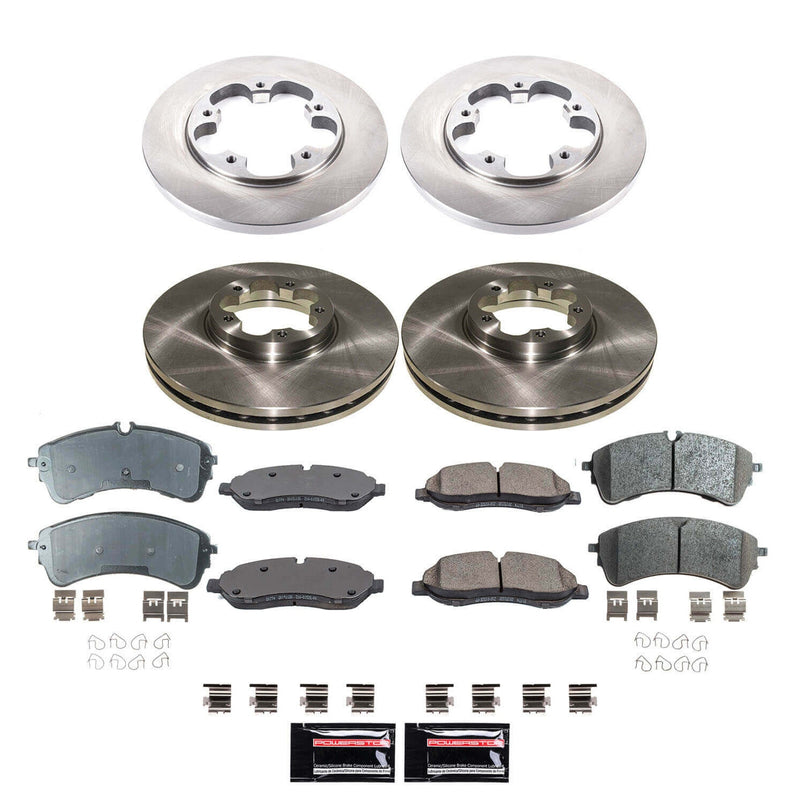 Power Stop KOE9059 Front And Rear Z17 Evolution Pad And Autospecialty 1-Click OE Replacement Rotor Kit for 2021 Ford TRANSIT-150 product image