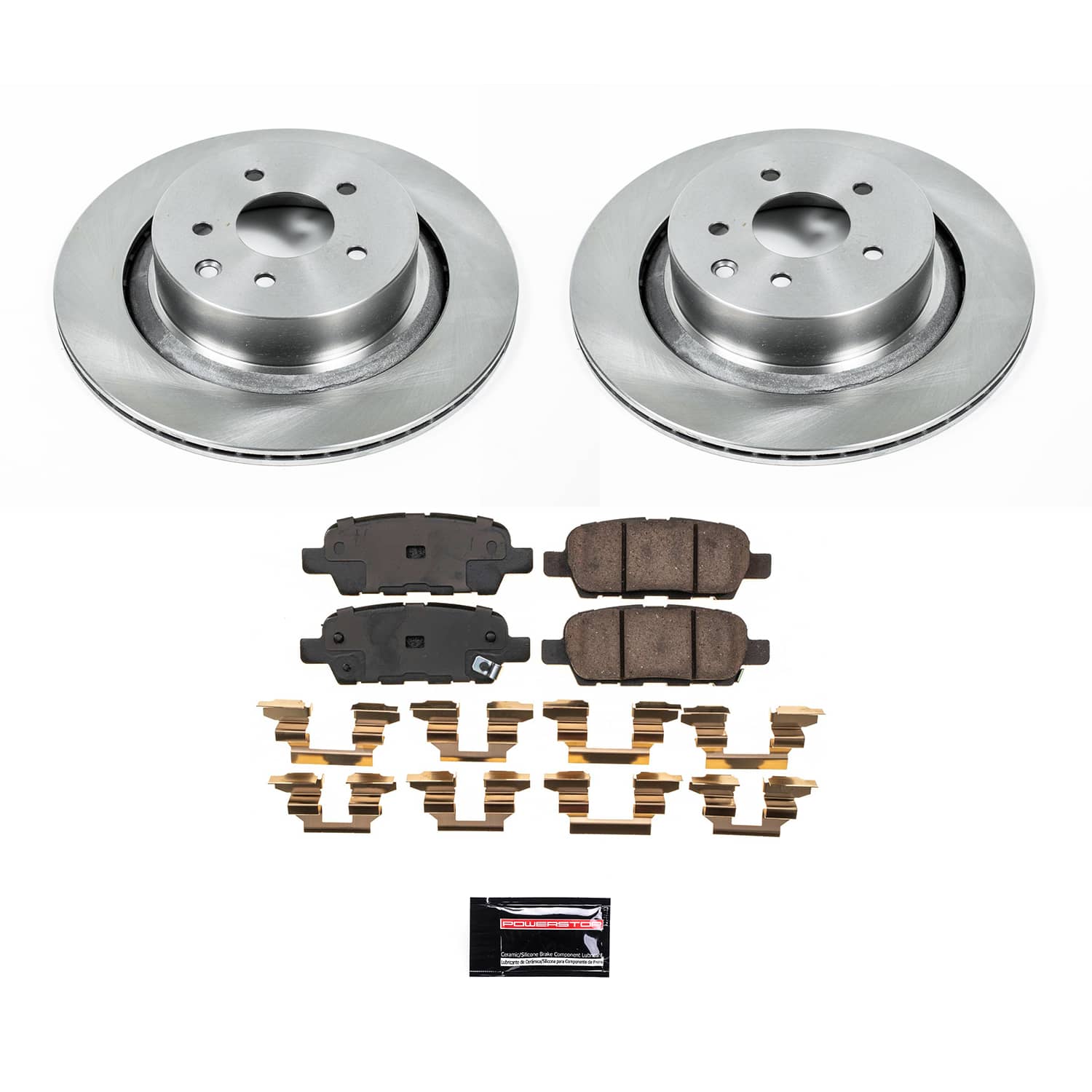 Power Stop KOE9062 - Rear Z17 Evolution Pad And Autospecialty 1-Click OE Replacement Rotor Kit vehicle fitment brake part