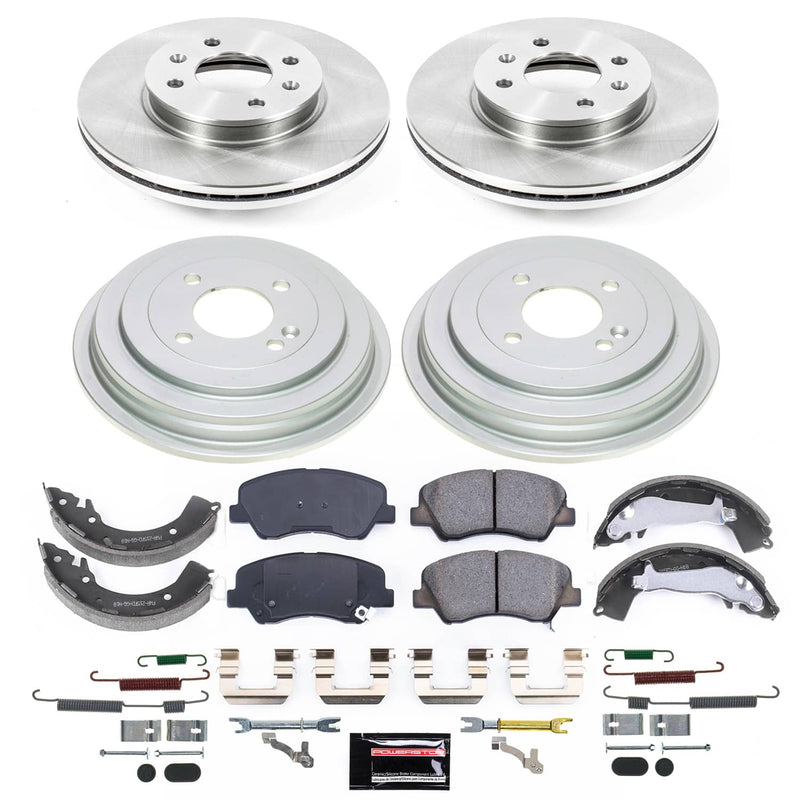 Power Stop KOE9074 - Front Z17 Evolution Pad And Autospecialty 1-Click OE Replacement Rotor Kit vehicle fitment brake part