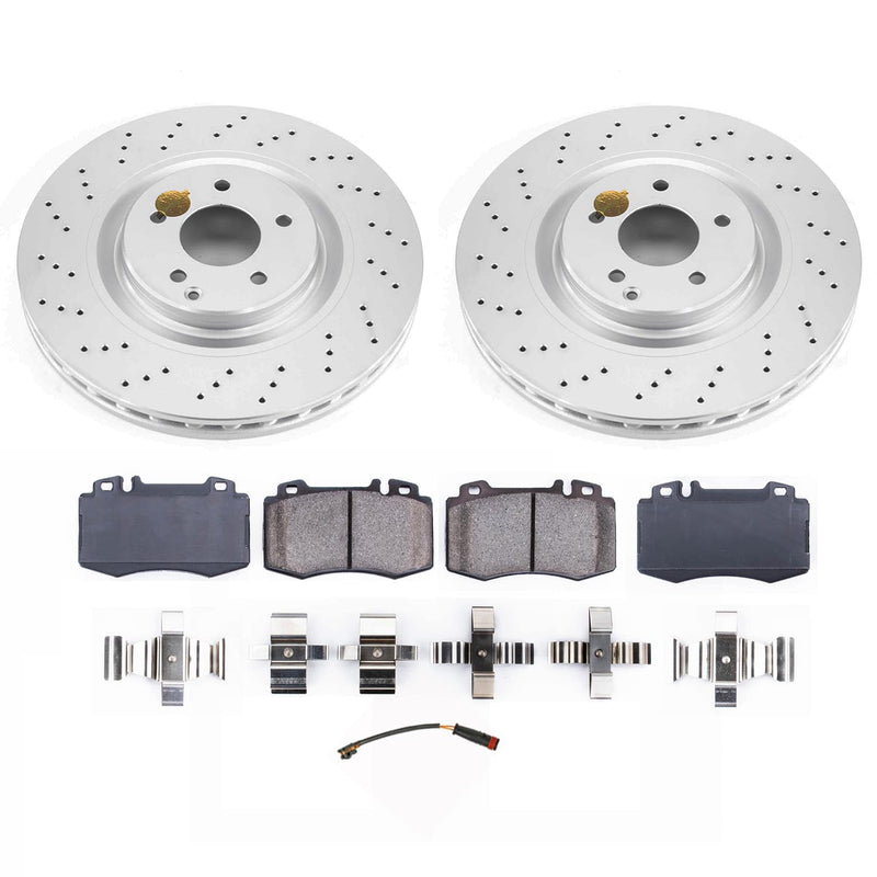 Power Stop KOE9078 - Front Z17 Evolution Pad And Autospecialty 1-Click OE Replacement Rotor Kit vehicle fitment brake part