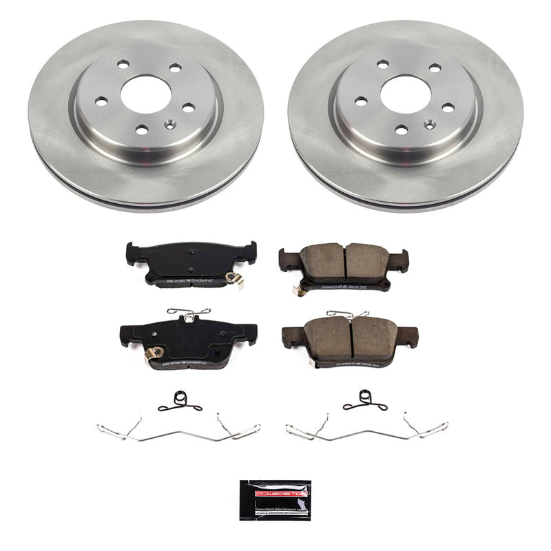 Power Stop KOE9104 - Rear Z17 Evolution Pad And Autospecialty 1-Click OE Replacement Rotor Kit vehicle fitment brake part