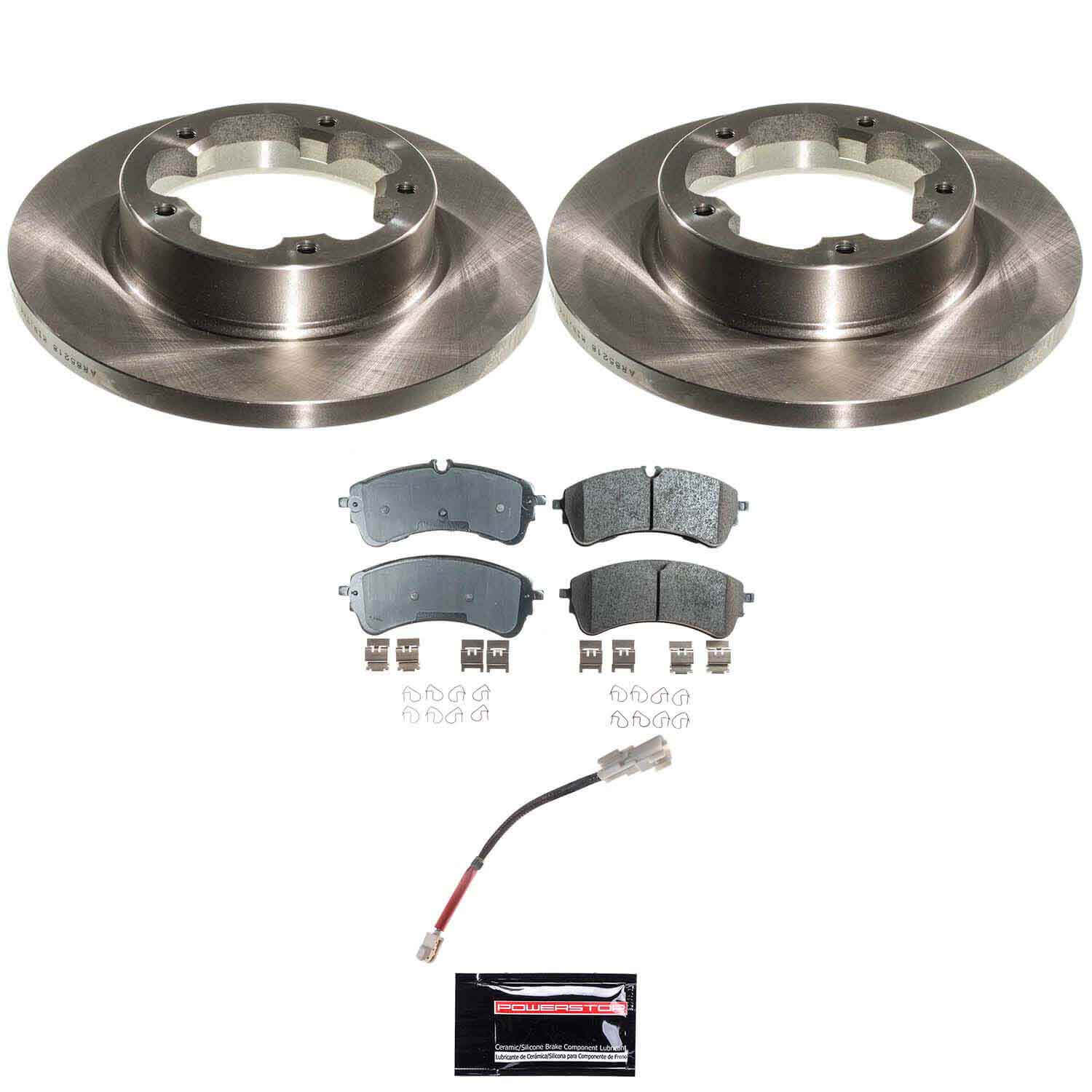 Power Stop KOE9105 Rear Z17 Evolution Pad And Autospecialty 1-Click OE Replacement Rotor Kit for 2022-2024 Ford E-Transit product image