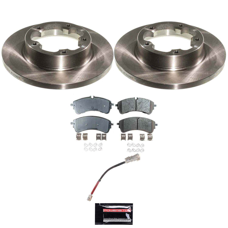 Power Stop KOE9105 Rear Z17 Evolution Pad And Autospecialty 1-Click OE Replacement Rotor Kit for 2022-2024 Ford E-Transit product image