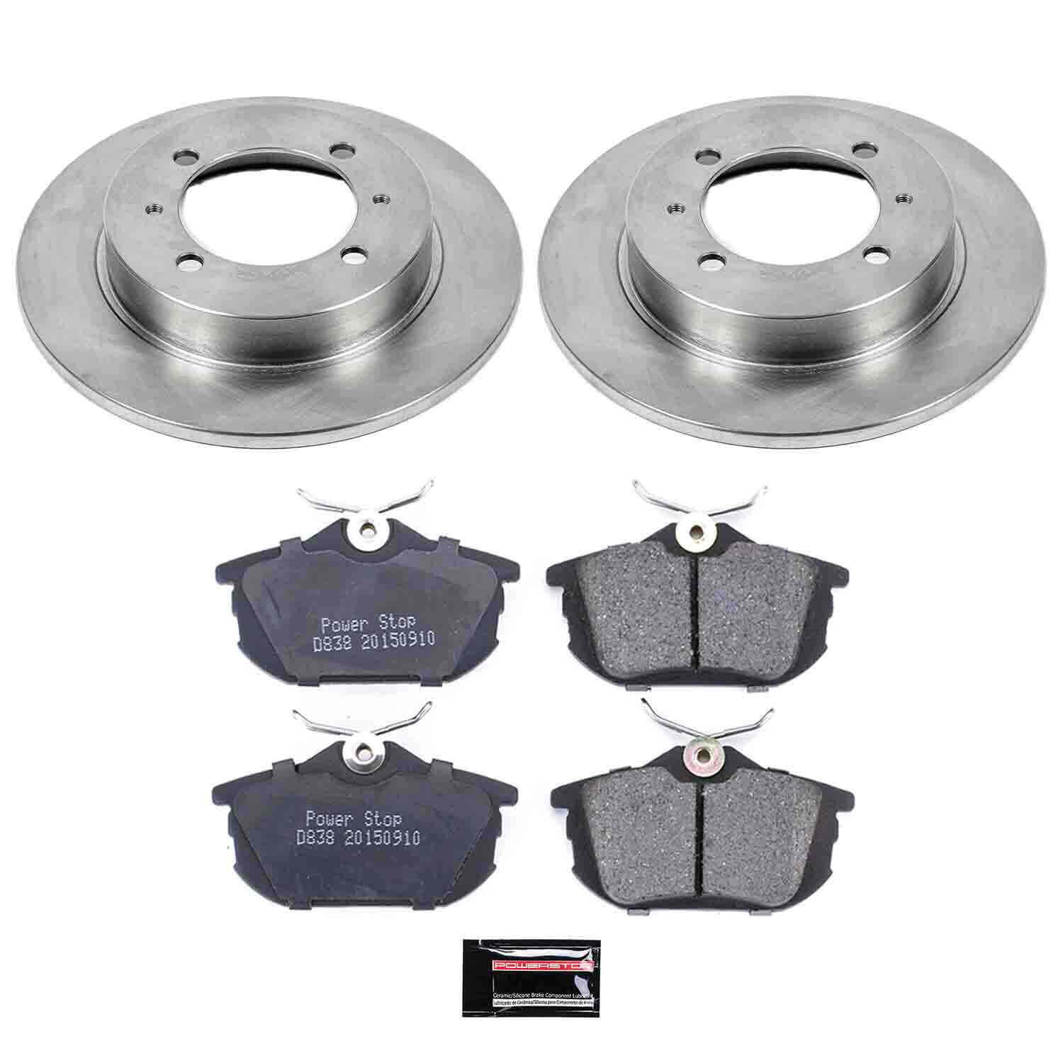 Power Stop KOE913 Autospecialty - 1-Click Daily Driver Brake Kits (Rear) for 2000-2004 Volvo S40 product image