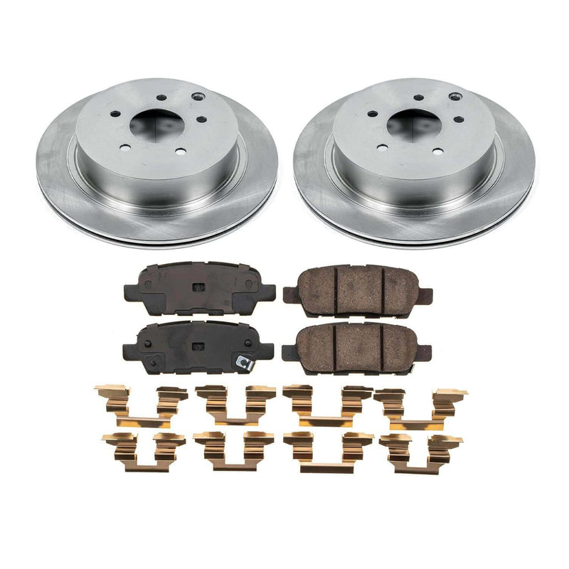 Power Stop KOE9134 - Rear Z17 Evolution Pad And Autospecialty 1-Click OE Replacement Rotor Kit vehicle fitment brake part