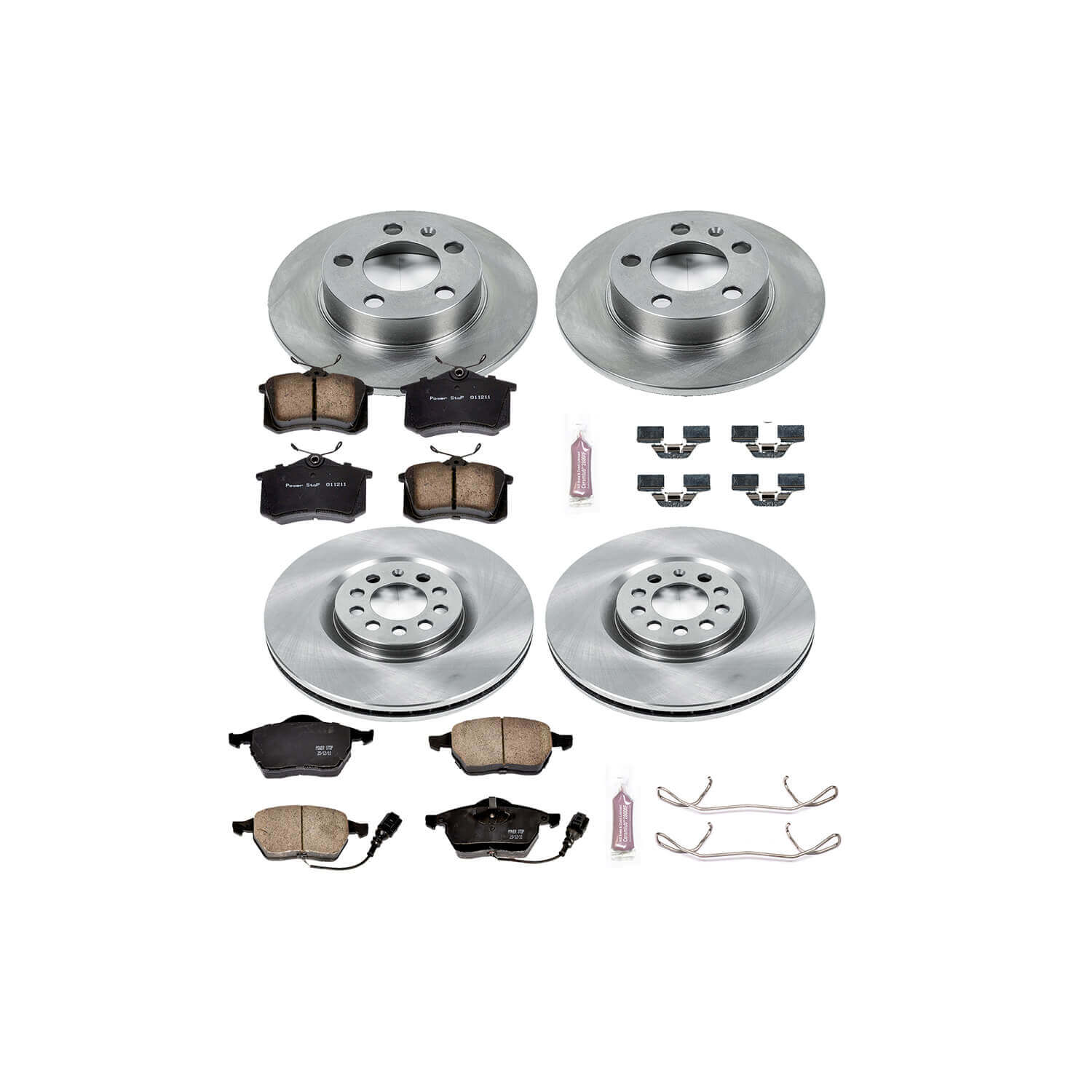 Power Stop KOE915 Autospecialty - 1-Click Daily Driver Brake Kits (Front And Rear) for 2000-2006 Audi TT product image