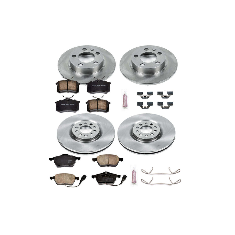 Power Stop KOE915 Autospecialty - 1-Click Daily Driver Brake Kits (Front And Rear) for 2000-2006 Audi TT product image