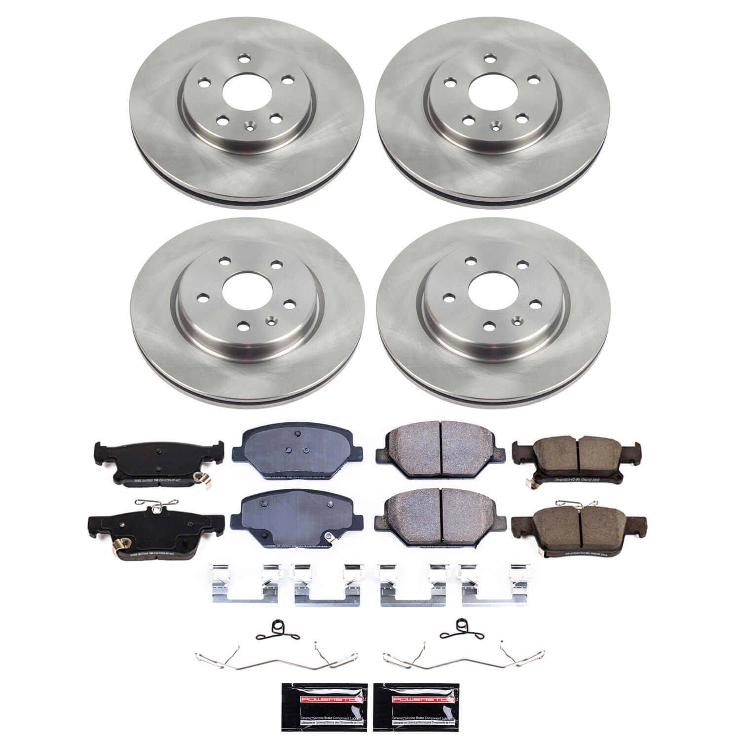 Power Stop KOE9153 Front And Rear Z16 Evolution Pad And Autospecialty 1-Click OE Replacement Rotor Kit for 2019-2020 Buick Envision product image