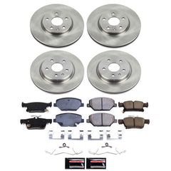 Power Stop KOE9153 Front And Rear Z16 Evolution Pad And Autospecialty 1-Click OE Replacement Rotor Kit for 2019-2020 Buick Envision product image