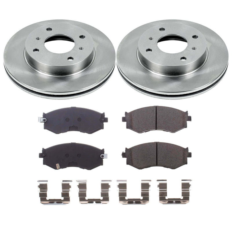 Power Stop KOE9172 - Front Z17 Evolution Pad And Autospecialty 1-Click OE Replacement Rotor Kit vehicle fitment brake part