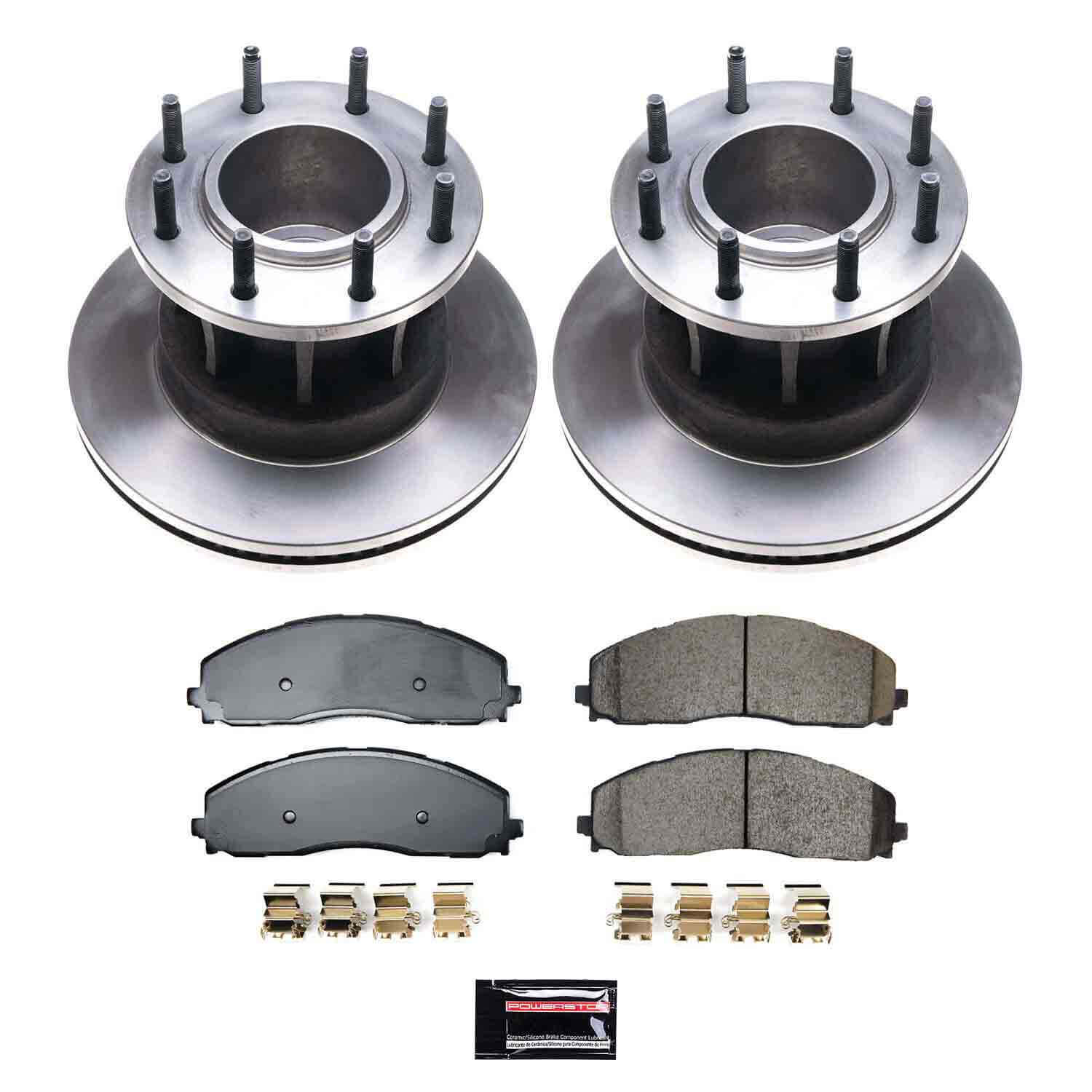 Power Stop KOE9176 Front Z17 Evolution Pad And Autospecialty 1-Click OE Replacement Rotor Kit for 2023-2024 Ford F-350 Super Duty Rear Wheel Drive product image