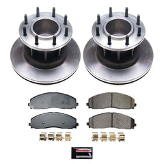 Power Stop KOE9176 Front Z17 Evolution Pad And Autospecialty 1-Click OE Replacement Rotor Kit for 2023-2024 Ford F-350 Super Duty Rear Wheel Drive product image