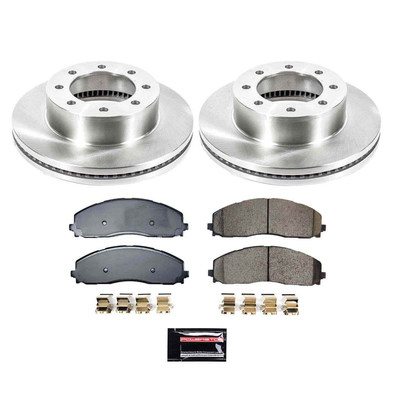 Power Stop KOE9178 Front Z17 Evolution Pad And Autospecialty 1-Click OE Replacement Rotor Kit for 2023-2024 Ford F-250 Super Duty 4 Wheel Drive product image
