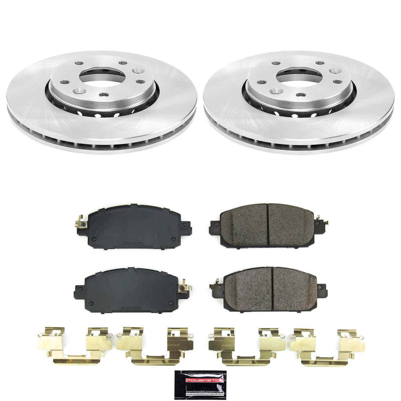 Power Stop KOE9181 Z17 Evolution Pad And Autospecialty 1-Click OE Replacement Rotor Kit for 2021-2024 Nissan Kicks SR, SV product image