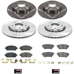 Power Stop KOE9182 Z17 Evolution Pad And Autospecialty 1-Click OE Replacement Rotor Kit for 2021 Nissan Kicks SR, SV Rear Disc product image