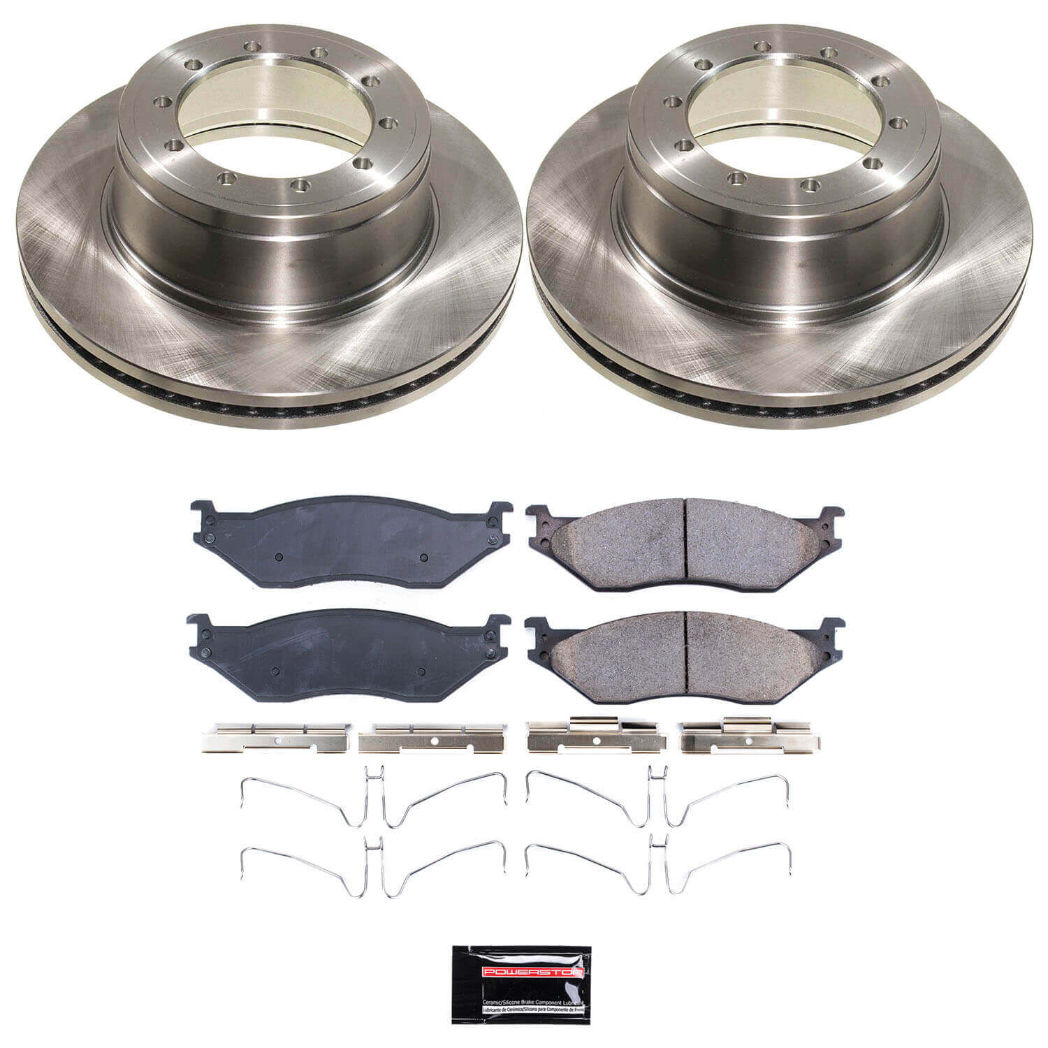 Power Stop KOE9186 Z17 Evolution Pad And Autospecialty 1-Click OE Replacement Rotor Kit for 2020-2023 Ford F-53 Motorhome Chassis product image