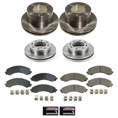 Power Stop KOE9190 Front And Rear Z17 Evolution Pad And Autospecialty 1-Click OE Replacement Rotor Kit for 2021-2023 Chevrolet Express 3500 product image