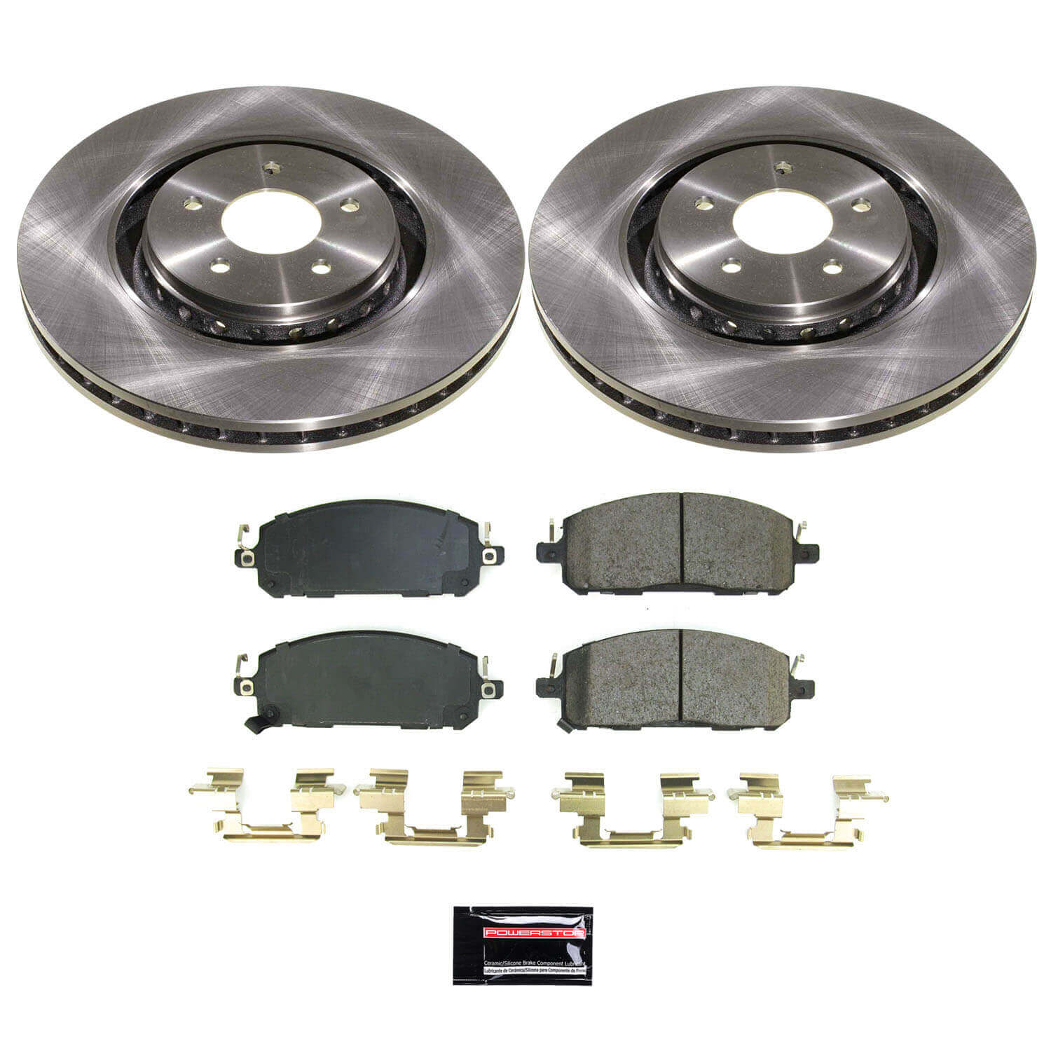 Power Stop KOE9206 Front Z17 Evolution Pad And Autospecialty 1-Click OE Replacement Rotor Kit for 2022-2024 Infiniti QX60 product image