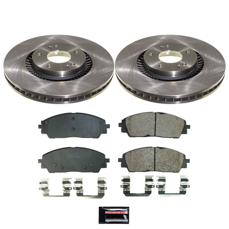 Power Stop KOE9208 Z17 Evolution Pad And Autospecialty 1-Click OE Replacement Rotor Kit for 2022-2024 Kia Carnival product image