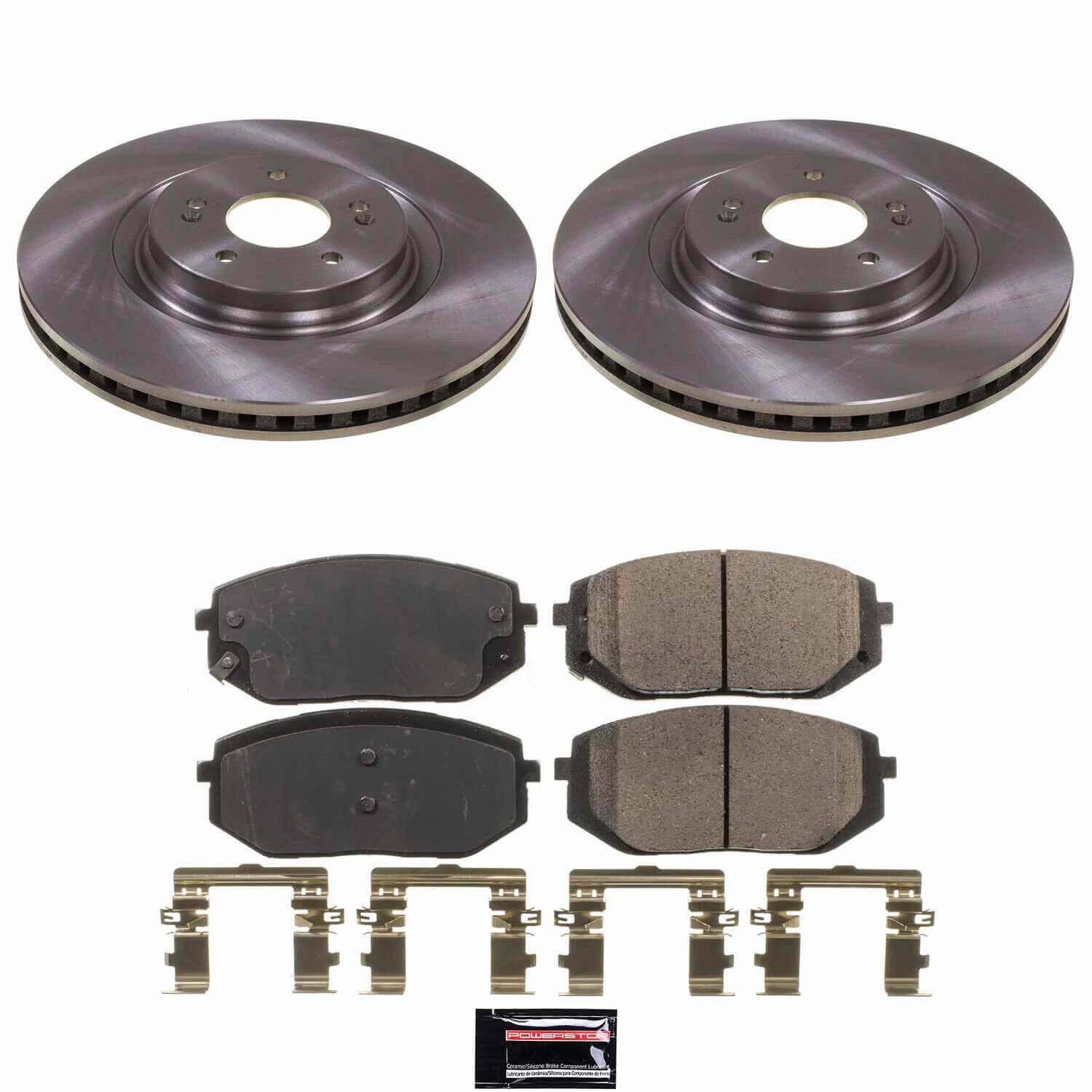 Power Stop KOE9209 Z17 Evolution Pad And Autospecialty OE Replacement Front Pad And Rotor Kit for 2021-2023 Hyundai Sonata N Line product image