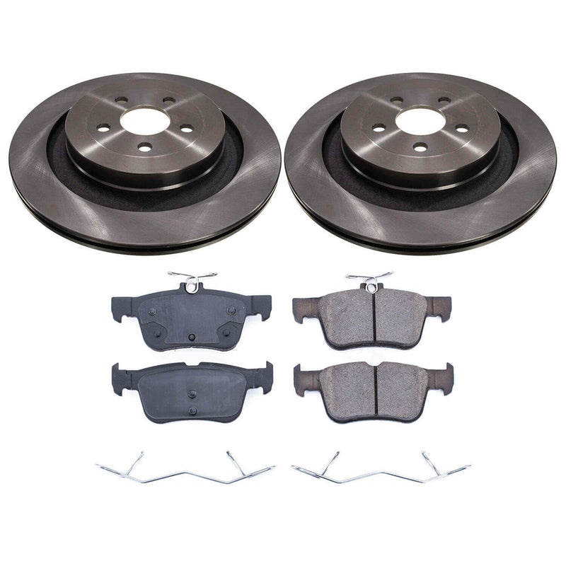 Power Stop KOE9211 - Rear Z17 Evolution Pad And Autospecialty 1-Click OE Replacement Rotor Kit vehicle fitment brake part