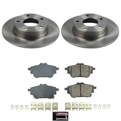 Power Stop KOE9217 Z17 Evolution Pad And Autospecialty 1-Click OE Replacement Rotor Kit for 2020-2025 Nissan Sentra Rear Disc product image