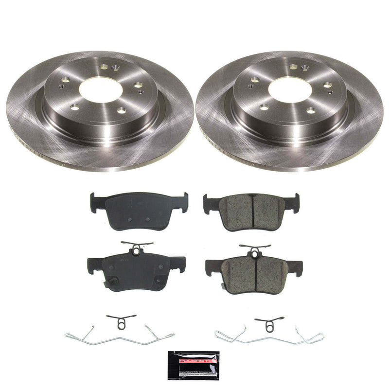 Power Stop KOE9218 Rear Z17 Evolution Pad And Autospecialty 1-Click OE Replacement Rotor Kit for 2023 Acura Integra - product image