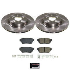 Power Stop KOE9219 Rear Z17 Evolution Pad And Autospecialty 1-Click OE Replacement Rotor Kit for 2022-2024 Infiniti QX60 product image