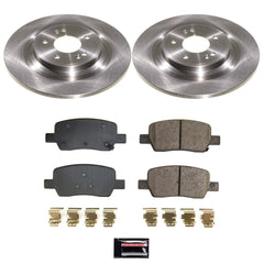 Power Stop KOE9221 Rear Z17 Evolution Pad And Autospecialty 1-Click OE Replacement Rotor Kit for 2022-2024 Kia Carnival product image