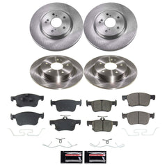 Power Stop KOE9233 Front And Rear Z17 Evolution Pad And Autospecialty 1-Click OE Replacement Rotor Kit for 2023 Acura Integra - product image