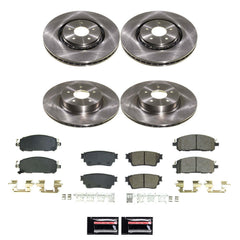 Power Stop KOE9236 Front And Rear Z17 Evolution Pad And Autospecialty 1-Click OE Replacement Rotor Kit for 2022-2024 Infiniti QX60 product image