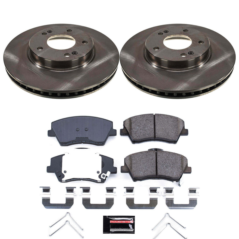 Power Stop KOE9239 Front Z17 Evolution Pad And Autospecialty 1-Click OE Replacement Rotor Kit for 2023-2024 Kia Niro product image