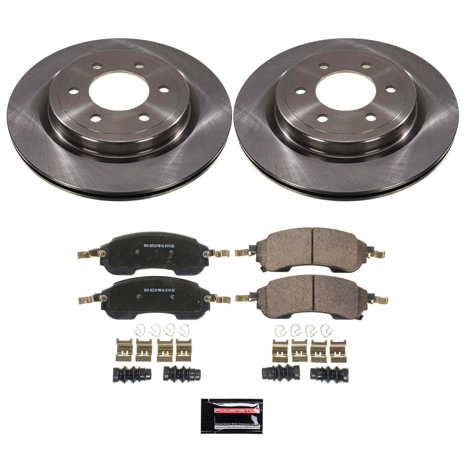 Power Stop KOE9243 Rear Z17 Evolution Pad And Autospecialty 1-Click OE Replacement Rotor Kit for 2022-2024 Ford Bronco Raptor product image