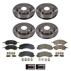 Power Stop KOE9244 Front And Rear Z17 Evolution Pad And Autospecialty 1-Click OE Replacement Rotor Kit for 2022-2024 Ford Bronco Raptor product image