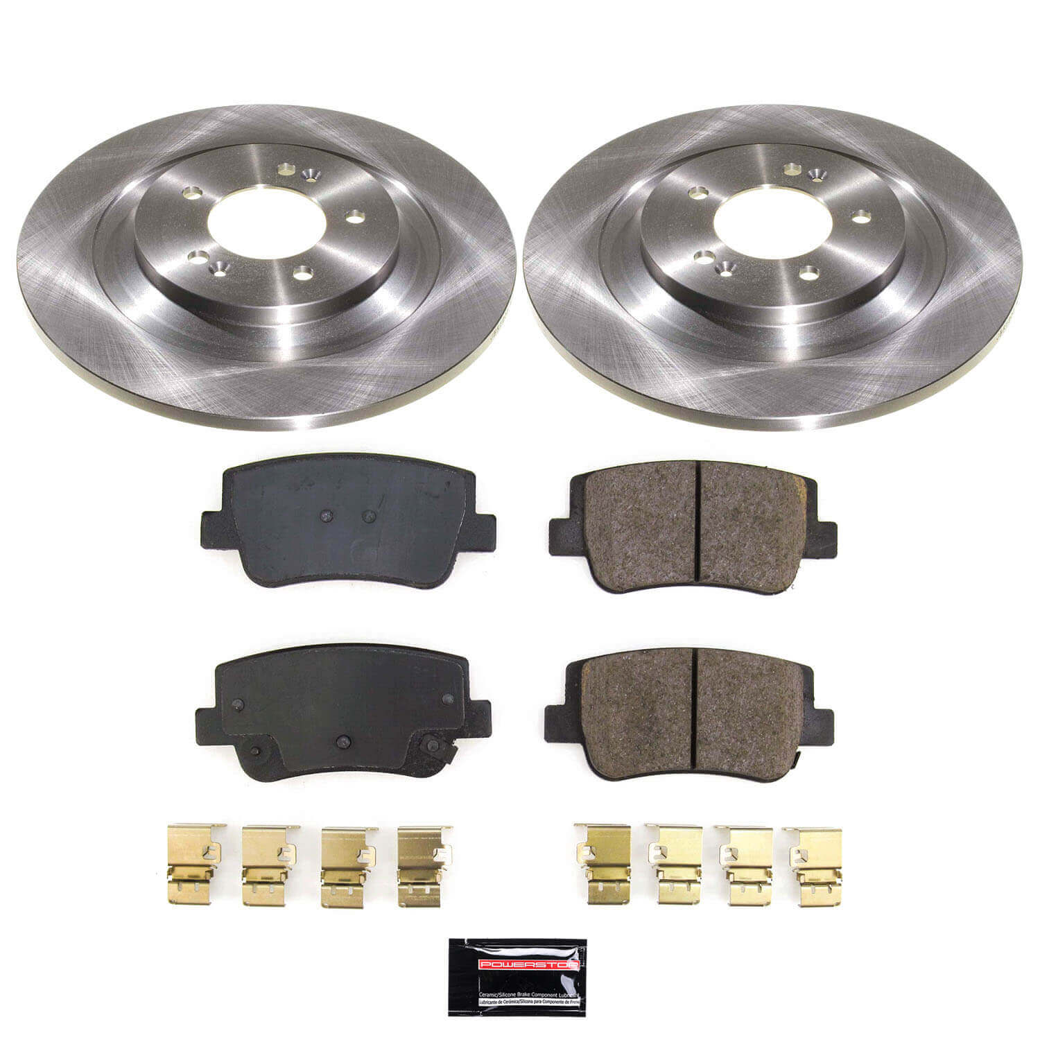 Power Stop KOE9245 Rear Z17 Evolution Pad And Autospecialty 1-Click OE Replacement Rotor Kit for 2022-2023 Hyundai Sonata N Line product image