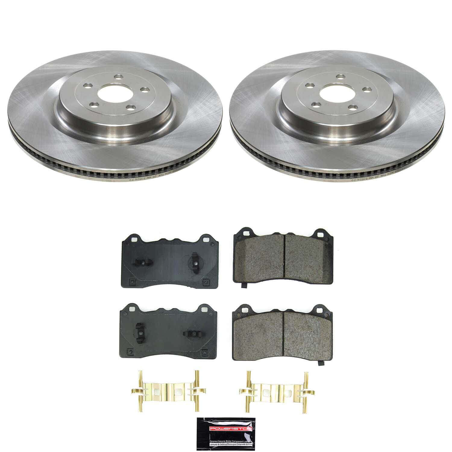 Power Stop KOE9265 Z17 Evolution Pad And Autospecialty 1-Click OE Replacement Rotor Kit for 2021-2024 Ford Mustang Mache GT product image