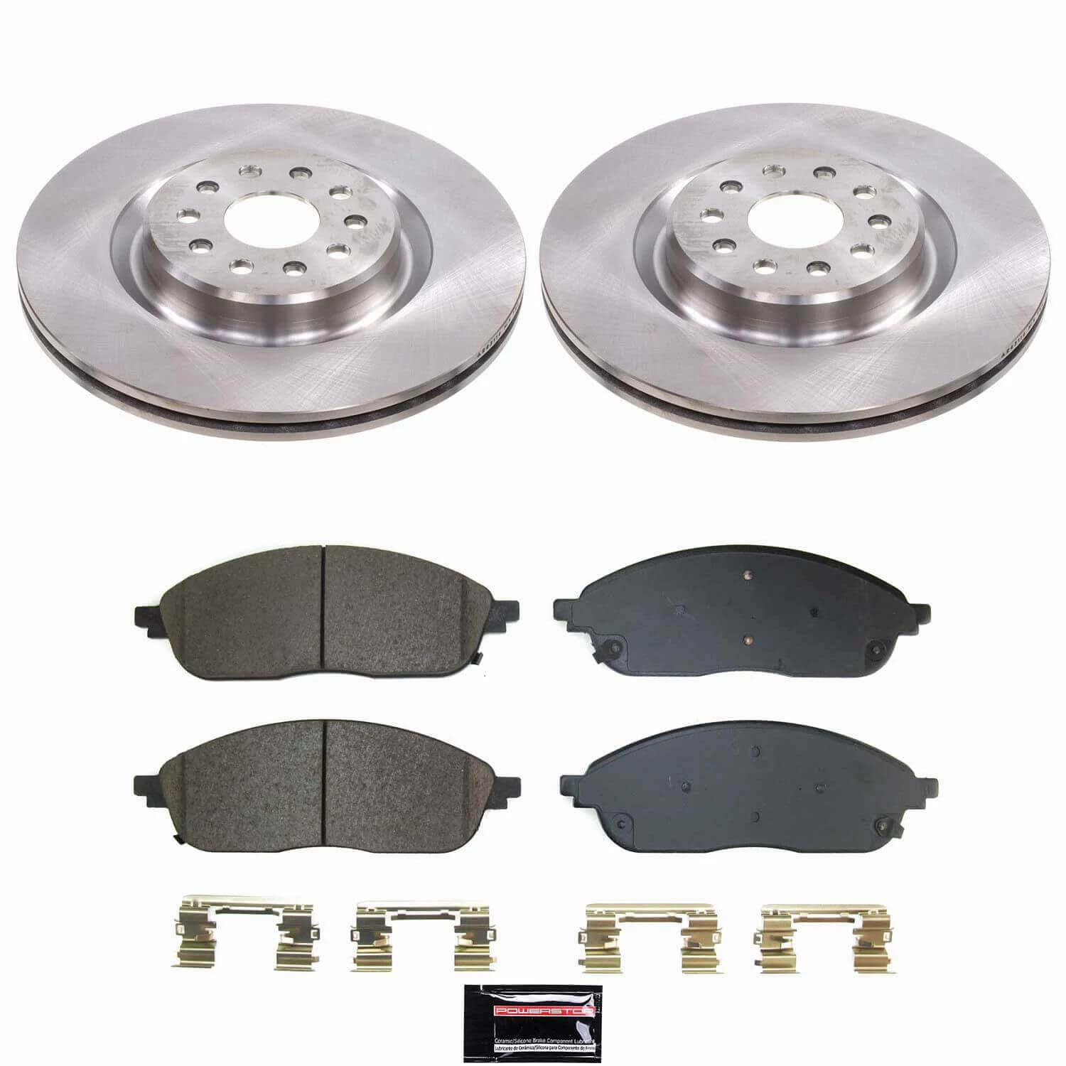 Power Stop KOE9266 Z17 Evolution Pad And Autospecialty OE Replacement Front Pad And Rotor Kit for 2022-2024 Jeep Grand Cherokee product image