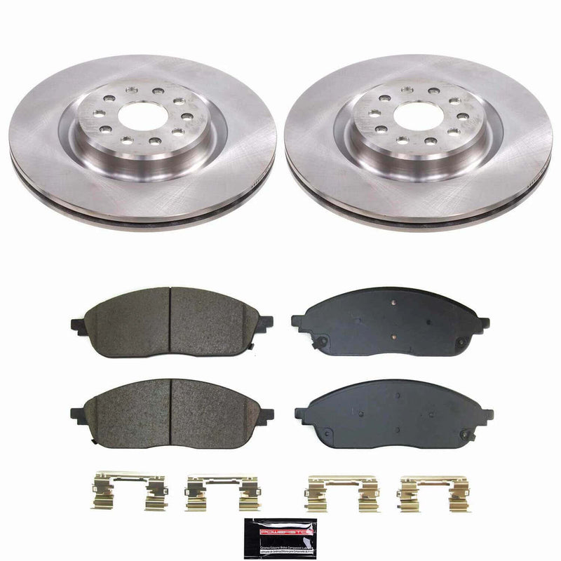 Power Stop KOE9266 Z17 Evolution Pad And Autospecialty OE Replacement Front Pad And Rotor Kit for 2022-2024 Jeep Grand Cherokee product image