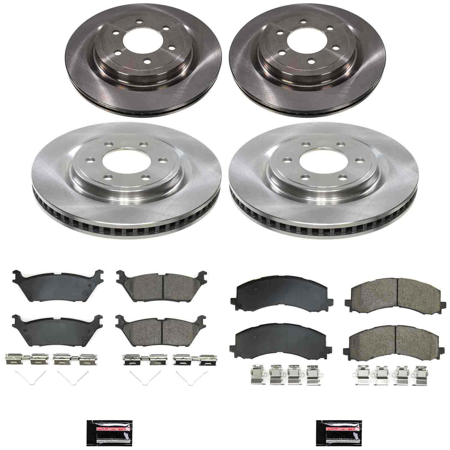 Power Stop KOE9267 Z17 Evolution Pad And Autospecialty 1-Click OE Replacement Rotor Kit for 2022-2023 Ford F-150 Lightning product image