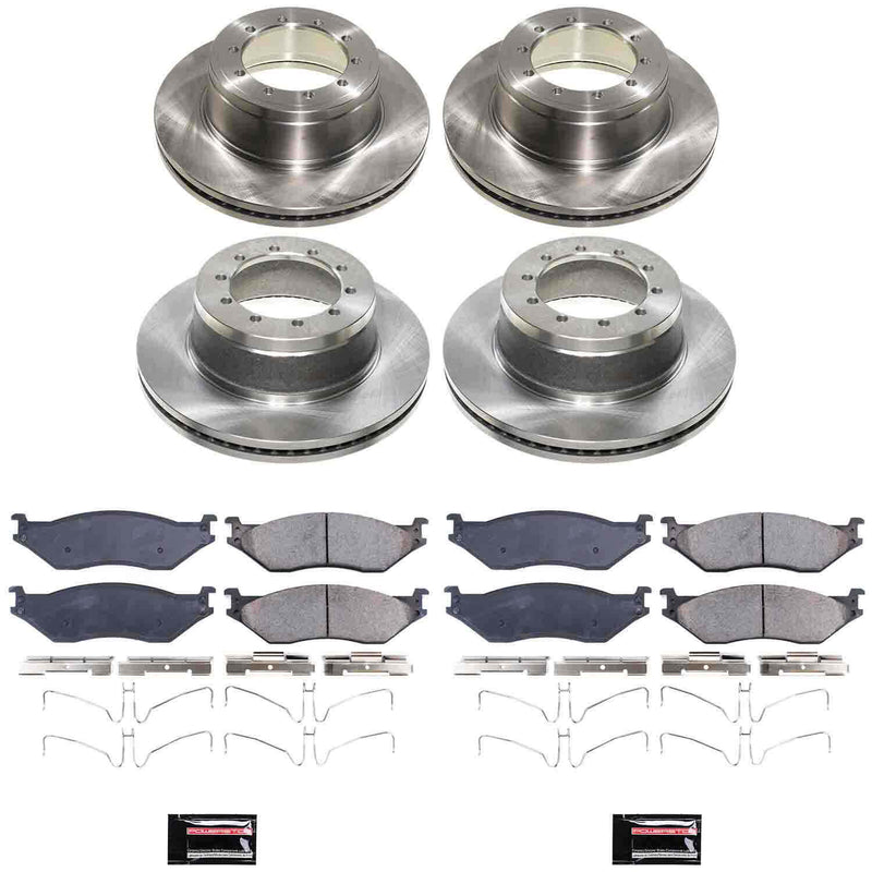 Power Stop KOE9269 Z17 Evolution Pad And Autospecialty 1-Click OE Replacement Rotor Kit for 2020-2023 Ford F-53 Motorhome Chassis product image