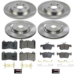 Power Stop KOE9270 Z17 Evolution Pad And Autospecialty 1-Click OE Replacement Rotor Kit for 2021-2024 Ford Mustang Mache GT product image
