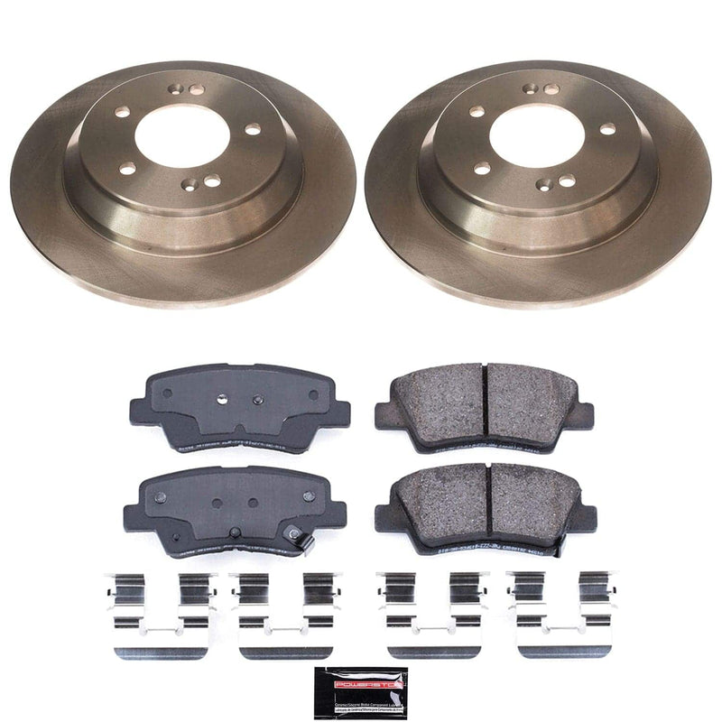 Power Stop KOE9273 Rear Z16 Evolution Pad And Autospecialty 1-Click OE Replacement Rotor Kit for 2022 Hyundai Kona Limited, N Line Front Wheel Drive product image