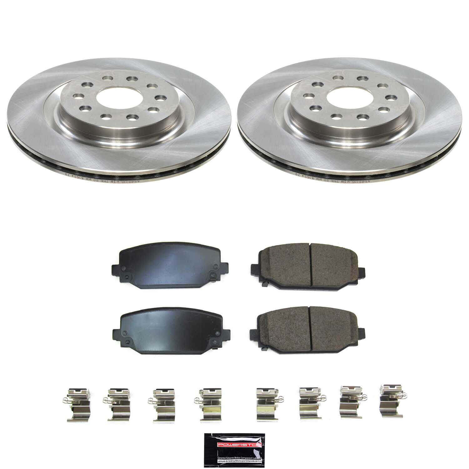 Power Stop KOE9279 Z17 Evolution Pad And Autospecialty 1-Click OE Replacement Rotor Kit for 2022-2024 Jeep Grand Cherokee product image