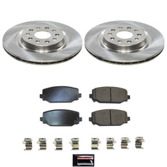 Power Stop KOE9279 Z17 Evolution Pad And Autospecialty 1-Click OE Replacement Rotor Kit for 2022-2024 Jeep Grand Cherokee product image