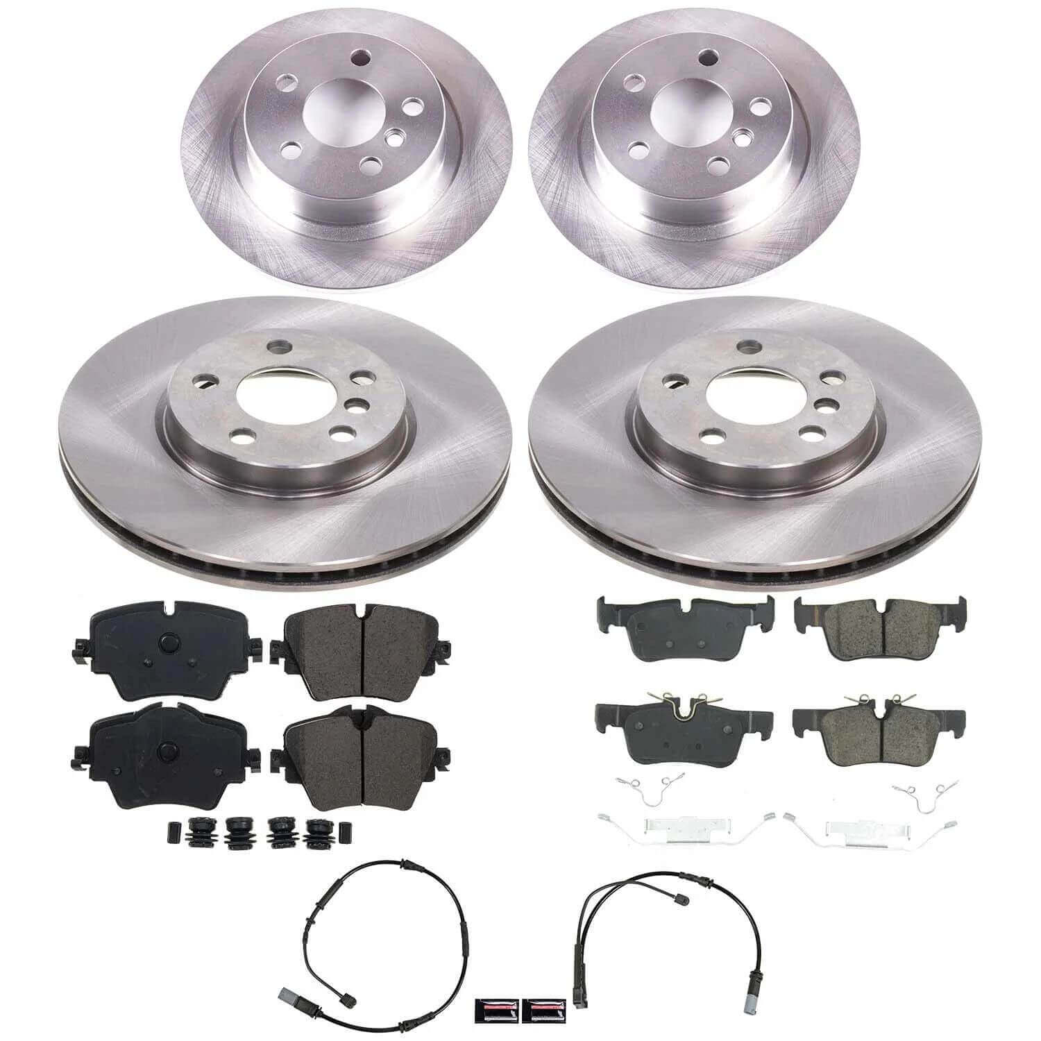 Power Stop KOE9312 Z17 Evolution Pad And Autospecialty OE Replacement Front And Rear Pad And Rotor Kit for 2022-2024 MINI Cooper S product image