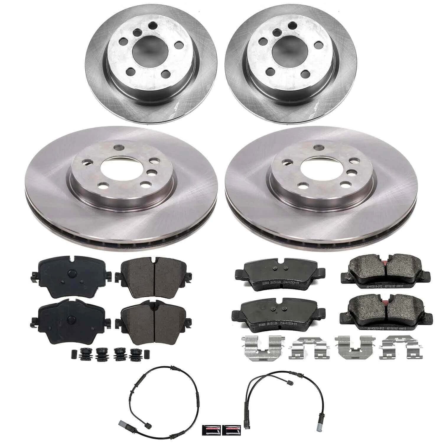 Power Stop KOE9313 Z17 Evolution Pad And Autospecialty OE Replacement Front And Rear Pad And Rotor Kit for 2022-2024 MINI Cooper S product image