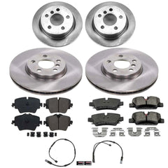 Power Stop KOE9313 Z17 Evolution Pad And Autospecialty OE Replacement Front And Rear Pad And Rotor Kit for 2022-2024 MINI Cooper S product image