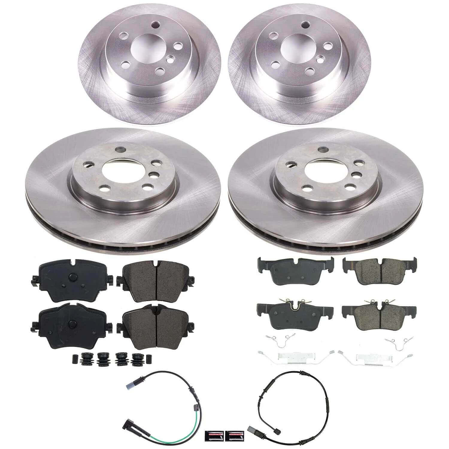 Power Stop KOE9314 Z17 Evolution Pad And Autospecialty OE Replacement Front And Rear Pad And Rotor Kit for 2020-2024 MINI Cooper Clubman S, S ALL4 product image