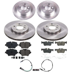 Power Stop KOE9314 Z17 Evolution Pad And Autospecialty OE Replacement Front And Rear Pad And Rotor Kit for 2020-2024 MINI Cooper Clubman S, S ALL4 product image
