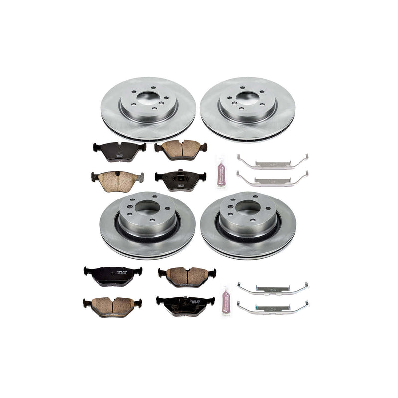 Power Stop KOE935 Autospecialty - 1-Click Daily Driver Brake Kits (Front And Rear) for 2006-2008 BMW Z4 product image